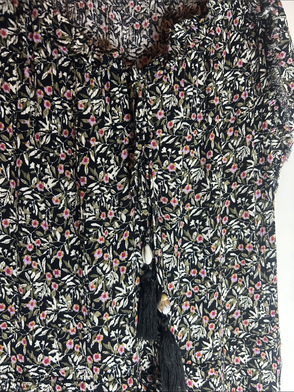 Natural Life Black Floral Boho Maxi Dress - Tall Girl Friendly - Picture 4 of 12